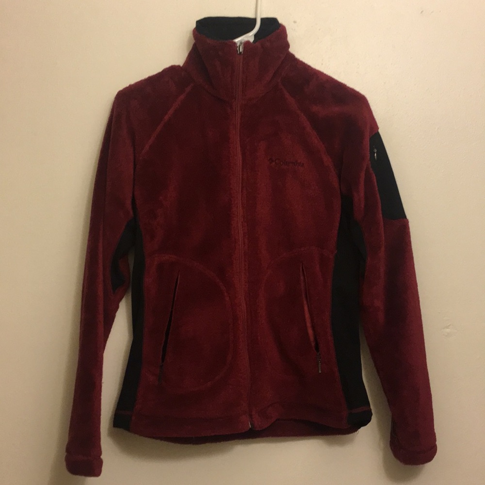 Red/Burgundy Columbia Fleece